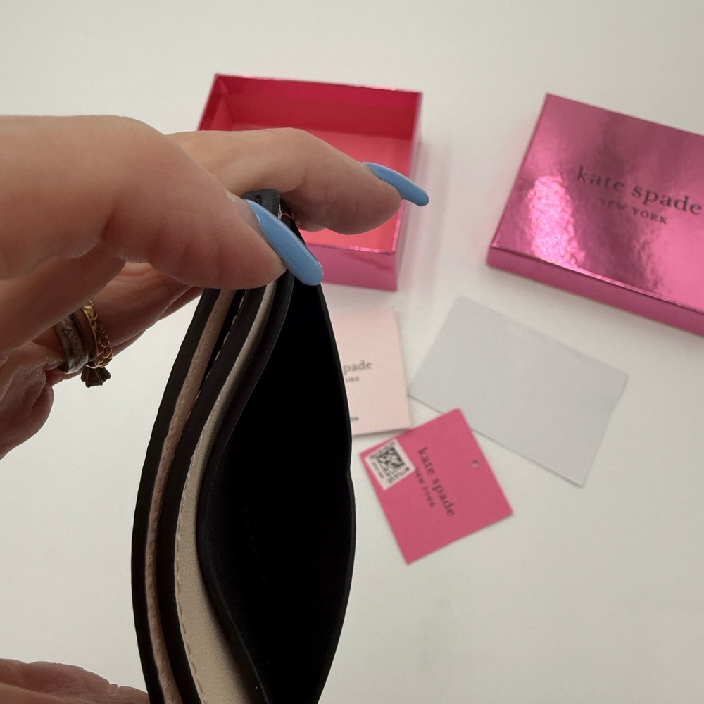 Kate Spade Blinx Owl Design Card Holder - Black and Pink BNIB - Picture 7 of 7